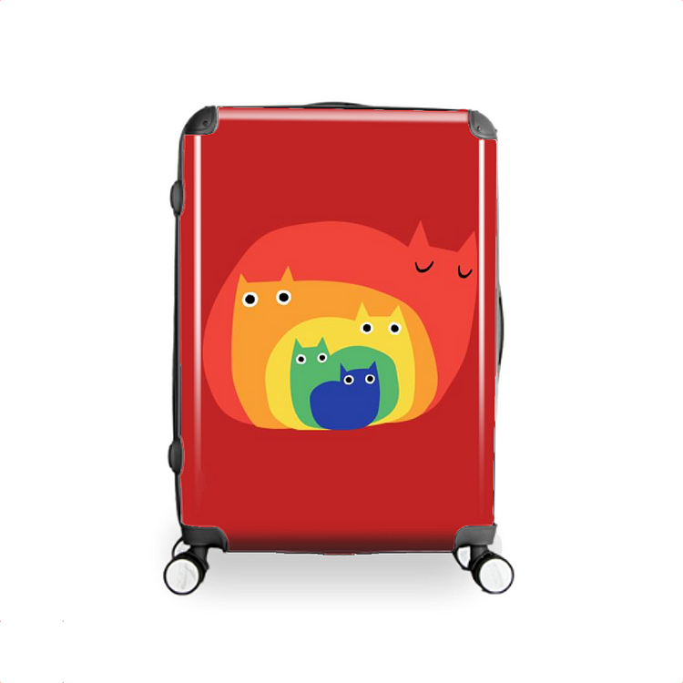 Rainbow Cats, Cat Hardside Luggage