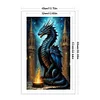 Dragon In The Castle-11CT Stamped Cross Stitch 40*65cm/15.75*25.59in(Big Size)