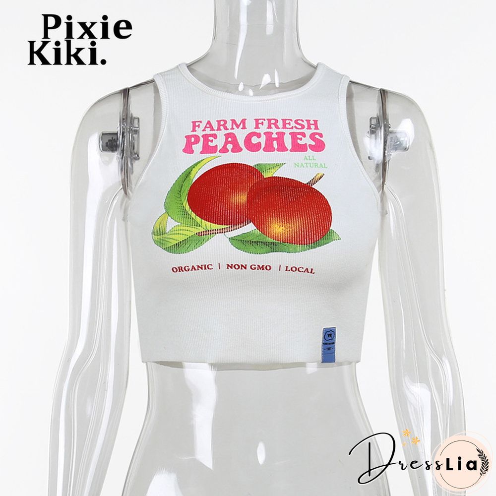 Y2K Style Tops Cute Outfits For Women Summer Clothes Sexy Letter Cartoon Printed Rib Crop Tank Top E Girl P98 Bz10