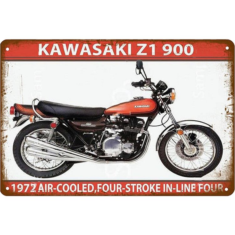 Kawasaki Motorcycle - Vintage Tin Signs/Wooden Signs - 8*12Inch/12*16Inch
