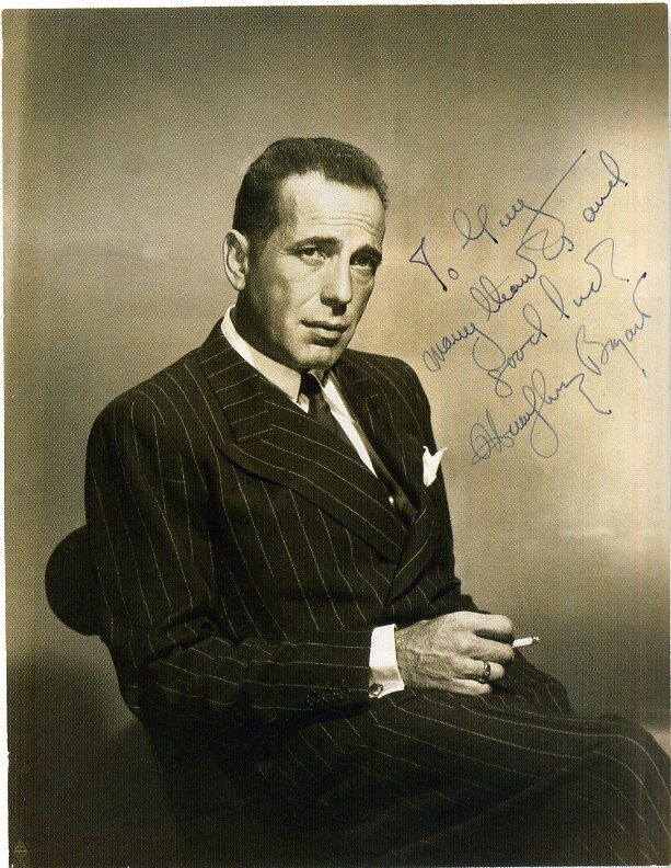 HUMPHREY BOGART Autographed Photo Poster paintinggraph - Film Actor - preprint