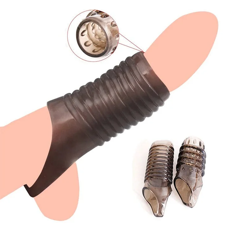 pornhint Pornhint Silicone Penis Ring Penis Extender Sleeve Delay Ejaculation Cover Dotted Condoms Spike Cock Ring Erection Erotic Sex Toy For Men