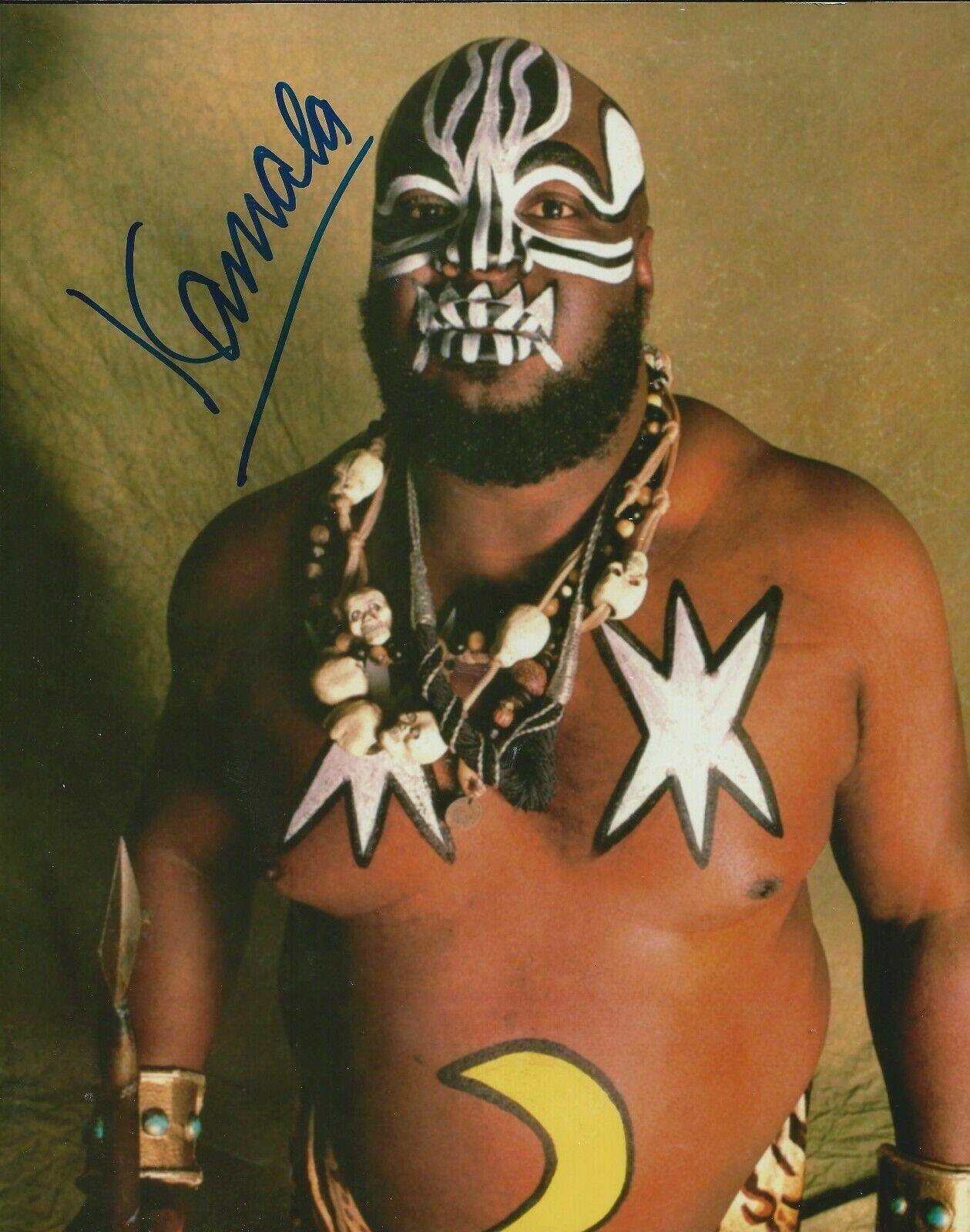 Kamala ( WWF WWE ) Autographed Signed 8x10 Photo Poster painting REPRINT