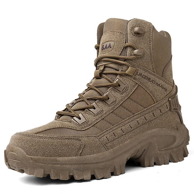  Men's Waterproof Side Zipper Outdoor Combat Boots (Durability Upgrade)