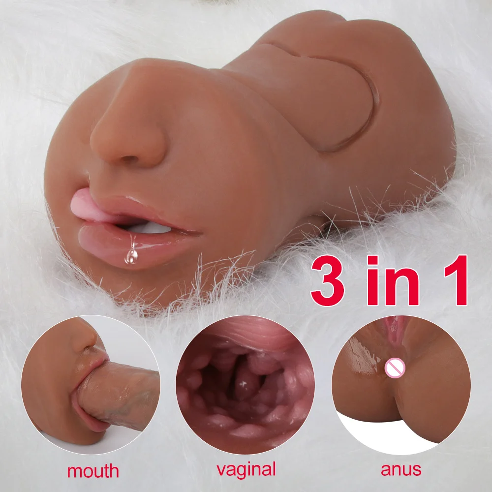 3 In 1 Triple Holes Inverted Model Male Masturbation Cup