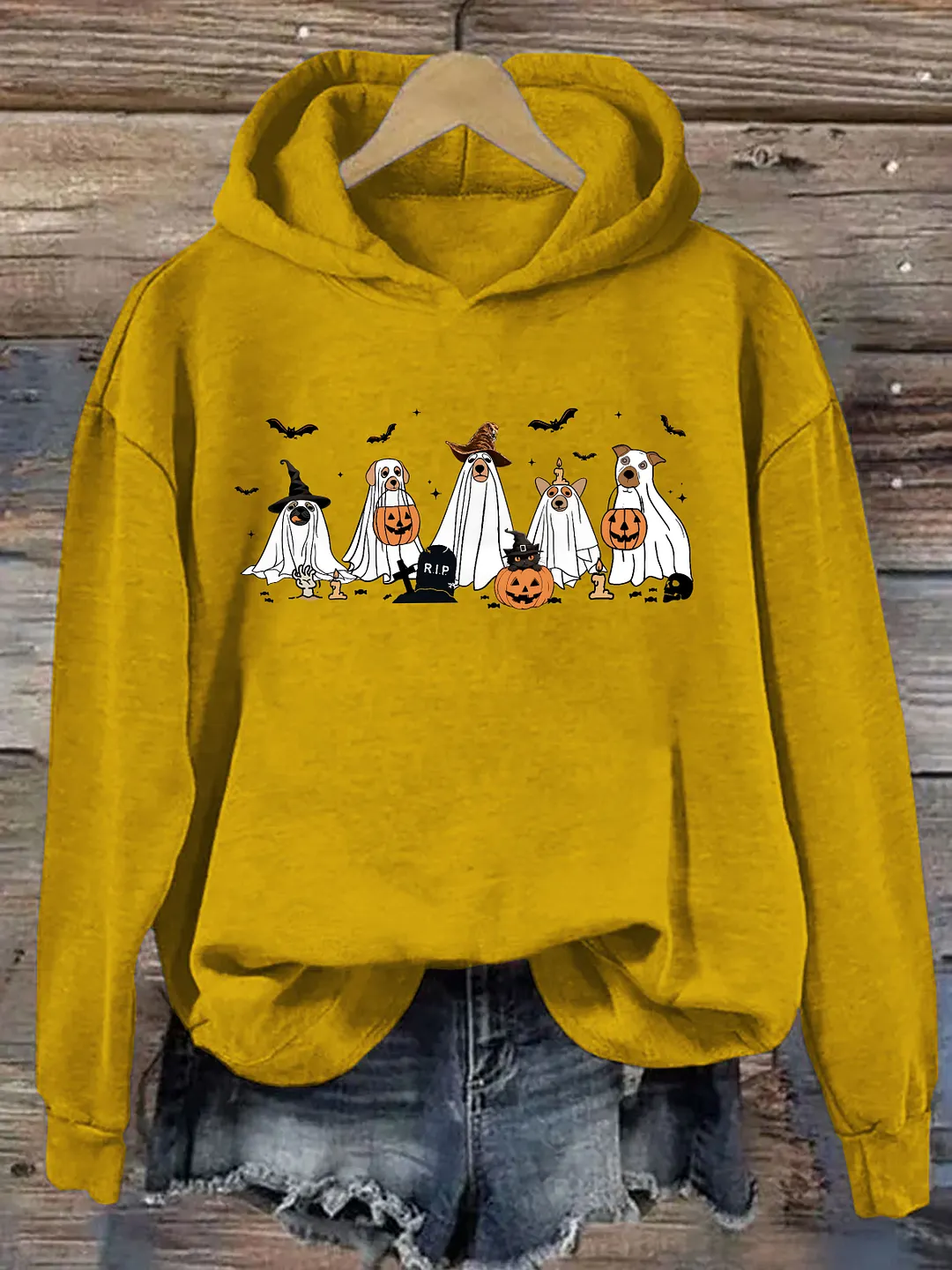 Cute Ghost Dogs Halloween Hoodie