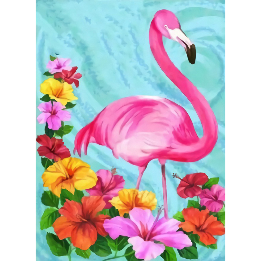 

Flower Flamingo - Round Drill Diamond Painting - 30*40CM, 501 Original