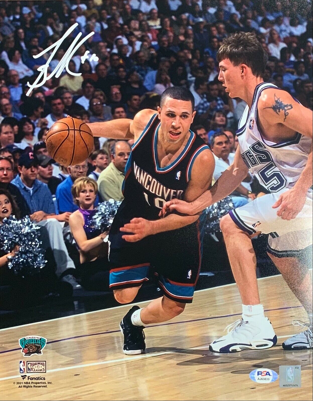 Mike Bibby autographed signed 11x14 Photo Poster painting NBA Sacramento Kings PSA COA