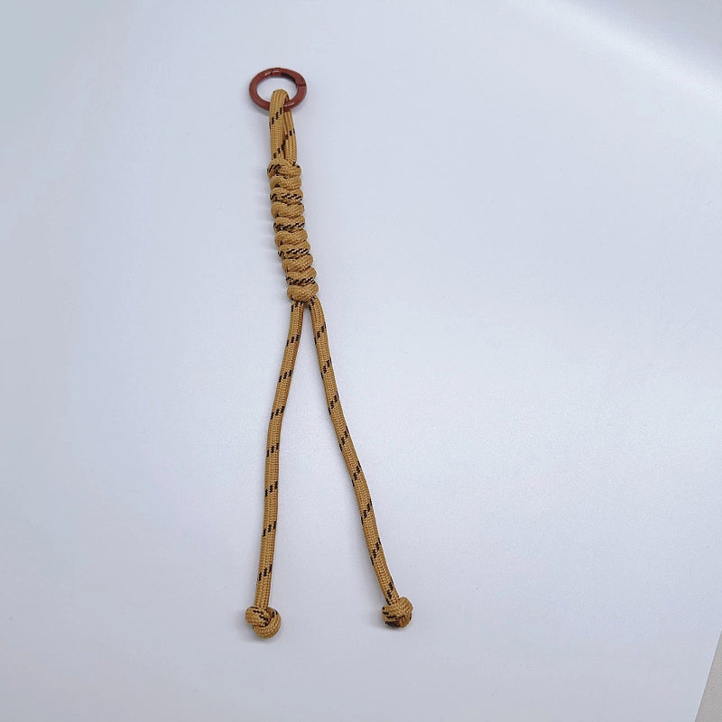 Miu’s Color Braided Rope Bag Hanging Mobile Phone Lanyard Bag Fashion Pendant Hand-Woven Key Ornament