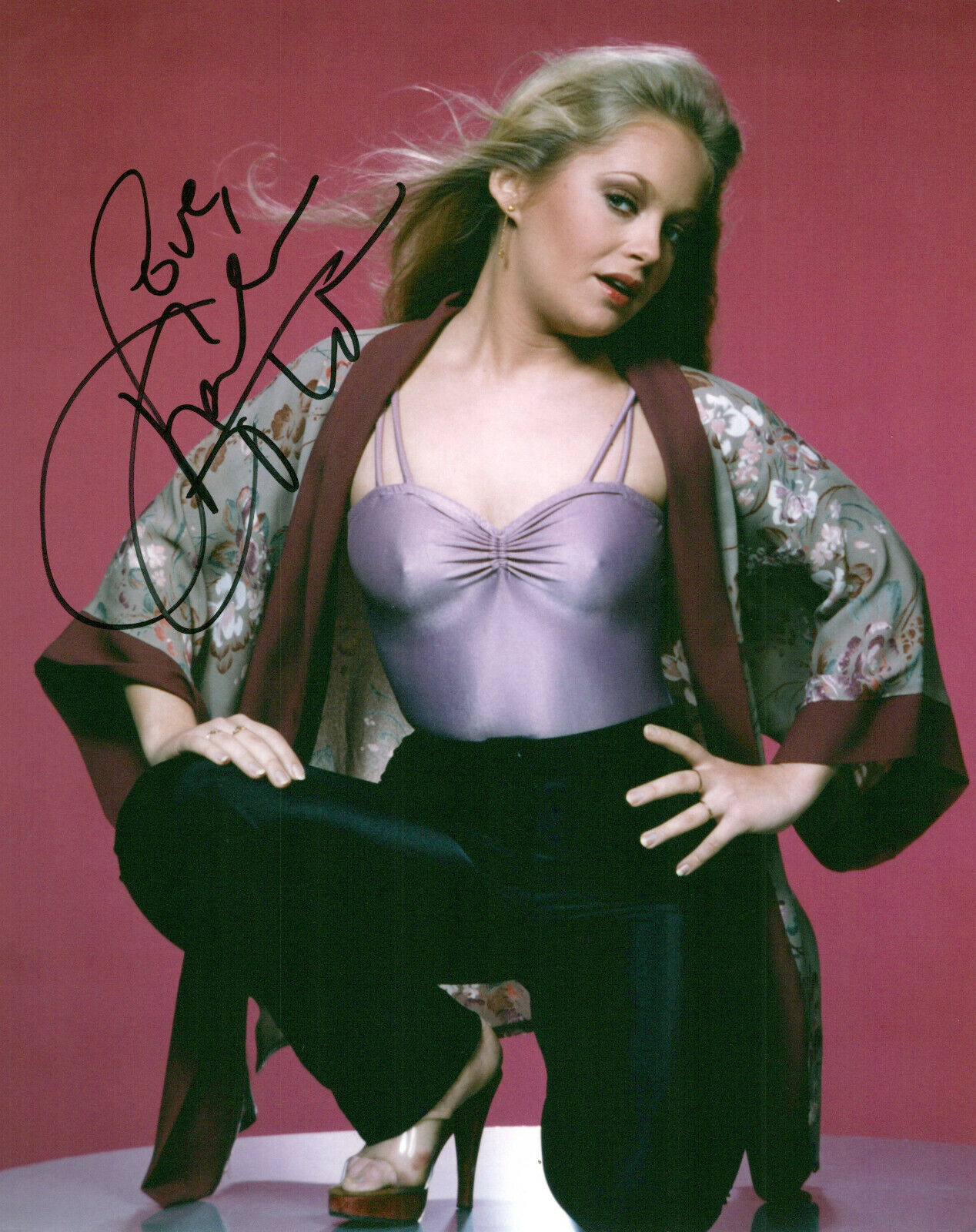 Charlene Tilton glamour shot autographed Photo Poster painting signed 8x10 #2