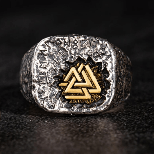 Coutureaura 925 Sterling Silver Nordic Viking Totem Ring
