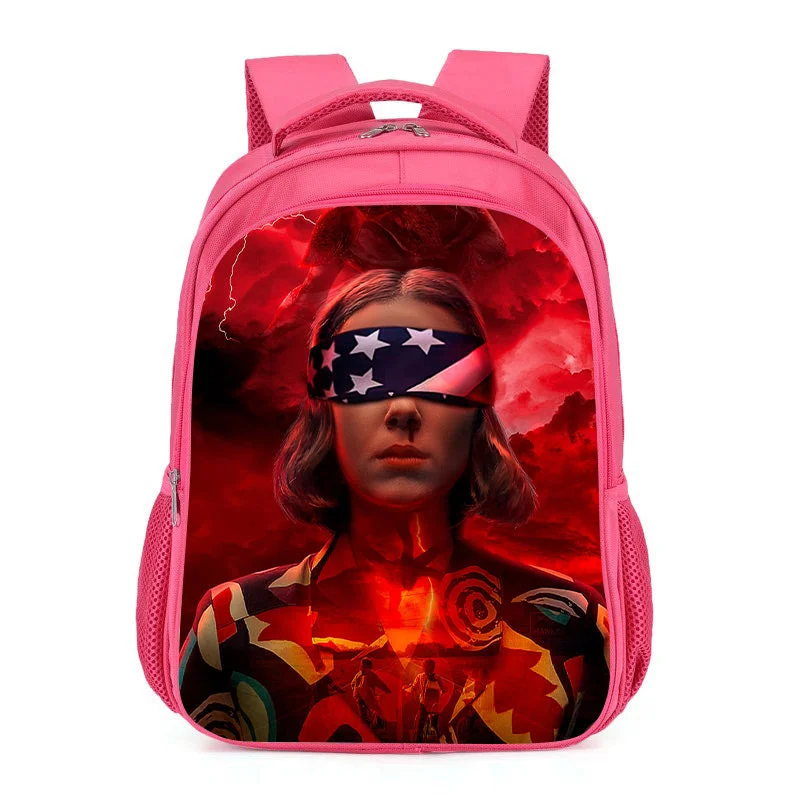 Buzzdaisy Pink School Backpack for School Book bag 16 inch