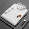 Men's 100% Cotton Casual Lapel Loose Polo Shirt