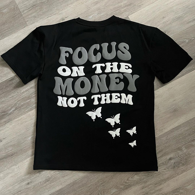 Sopula Focus On The Money Not Them Print T-Shirt - SOPULA