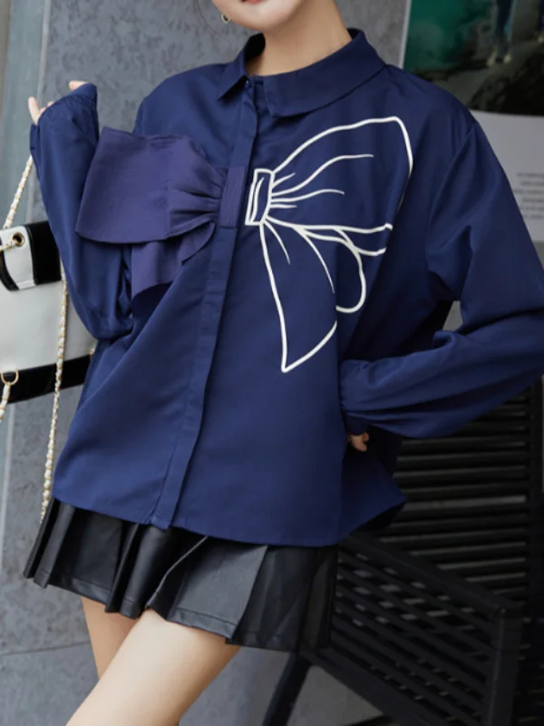 Special Butterfly Print Long Sleeve Shirt