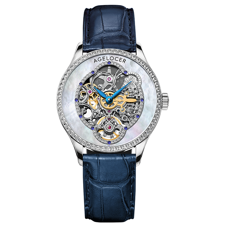 Schwarzwald Infatuated mirror female series automatic mechanical watches - Zircon Edition