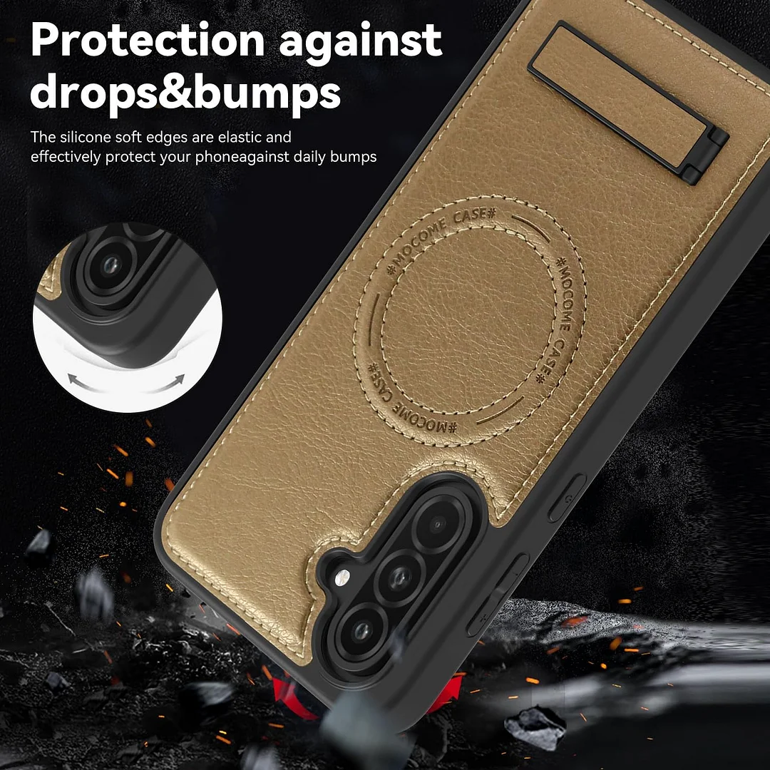 Samsung Galaxy Z Fold 6 Leather Case Magnetic Protective Case Holder Phone Case