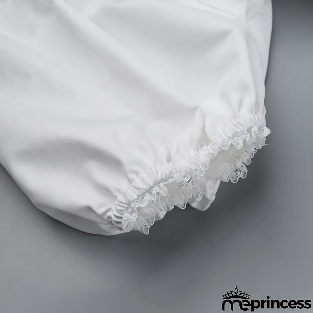 Square collar puff sleeve lace lace dress women palace style fashion slim dress