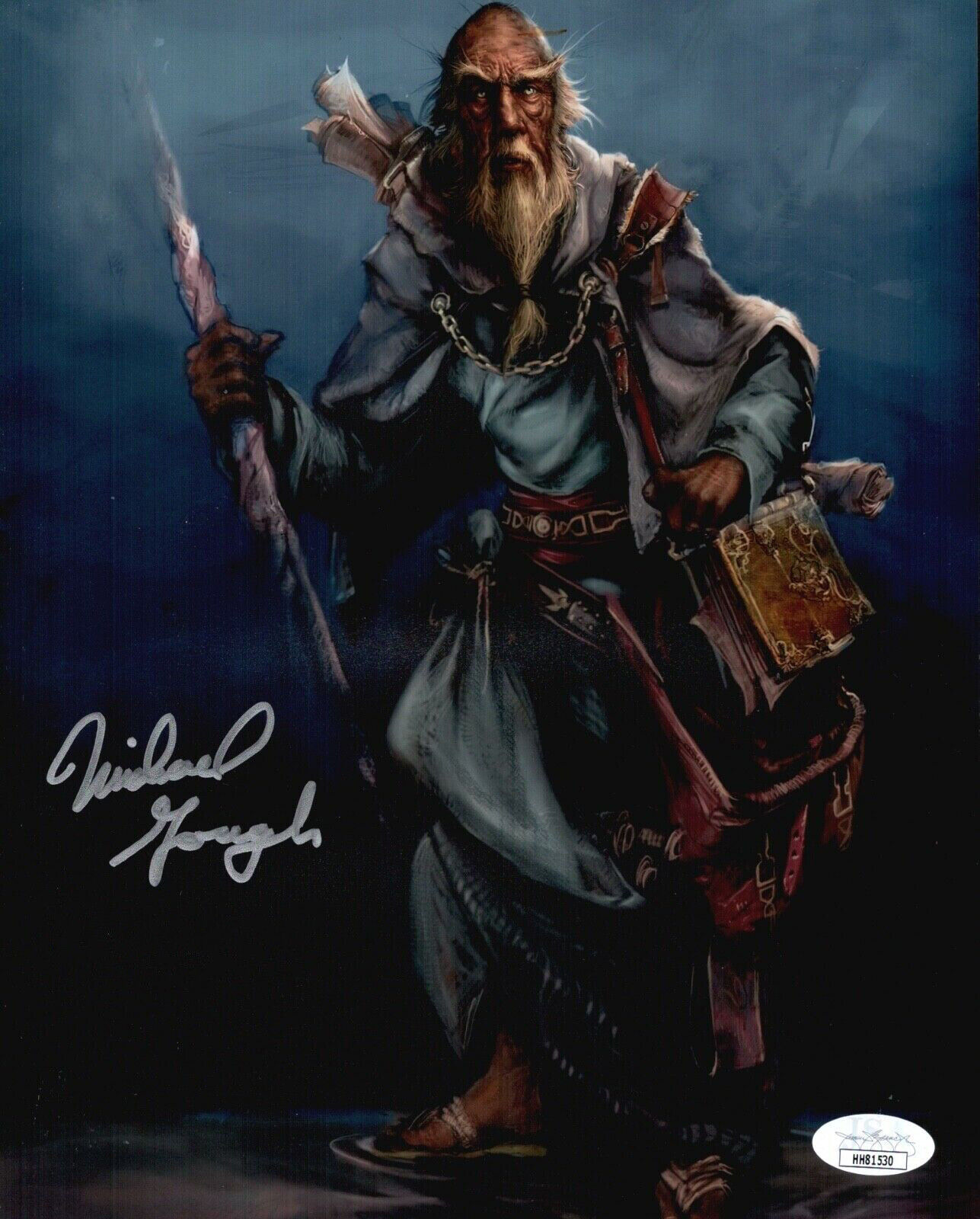 MICHAEL GOUGH Signed DIABLO 8x10 Deckard Cain Photo Poster painting In Person Autograph JSA COA