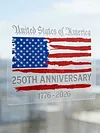 America 250th Anniversary 1776-2026 Car Window Decal Sticker for Vehicle and Truck