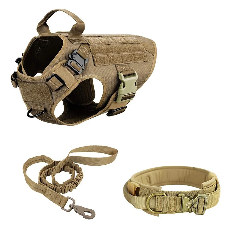 Tactical No Pull Dog Harness, Military Dog Vest with Handle