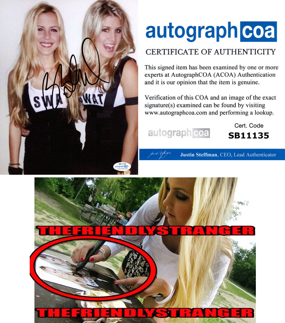 BEATRICE BOUCHARD signed 8X10 Photo Poster painting Exact Proof SEXY SISTER Genie Bouchard ACOA