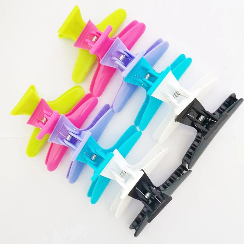 Spot Factory Direct Sales Hair Salon Special Beauty Hairpin 8cm Black Butterfly Hairpin Hairstyle Positioning Styling Clip