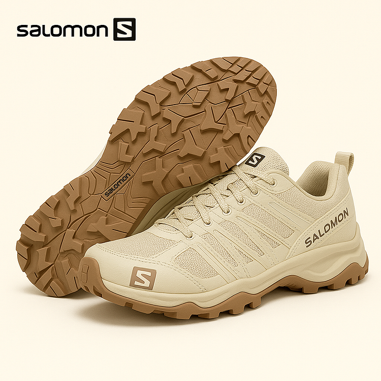 Pánske nepremokavé a priedušné turistické topánky Salomon GORE-TEX