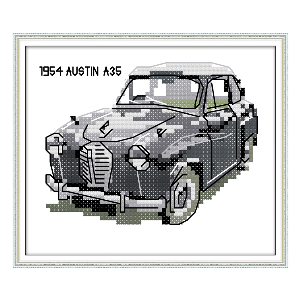 

16*14CM - 14CT Stamped Cross Stitch-Vehicle, 501 Original