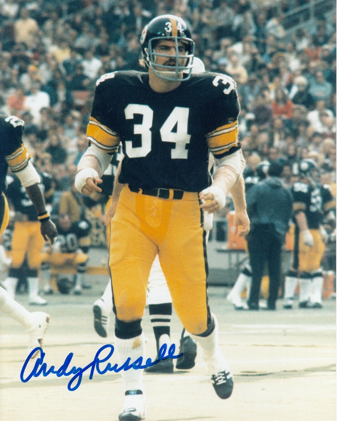 Andy Russell #2 8x10 Signed Photo Poster painting w/ COA Pittsburgh Steelers