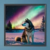 Diamond Painting-DIY Full Round Drill Wolf(40*40 CM)