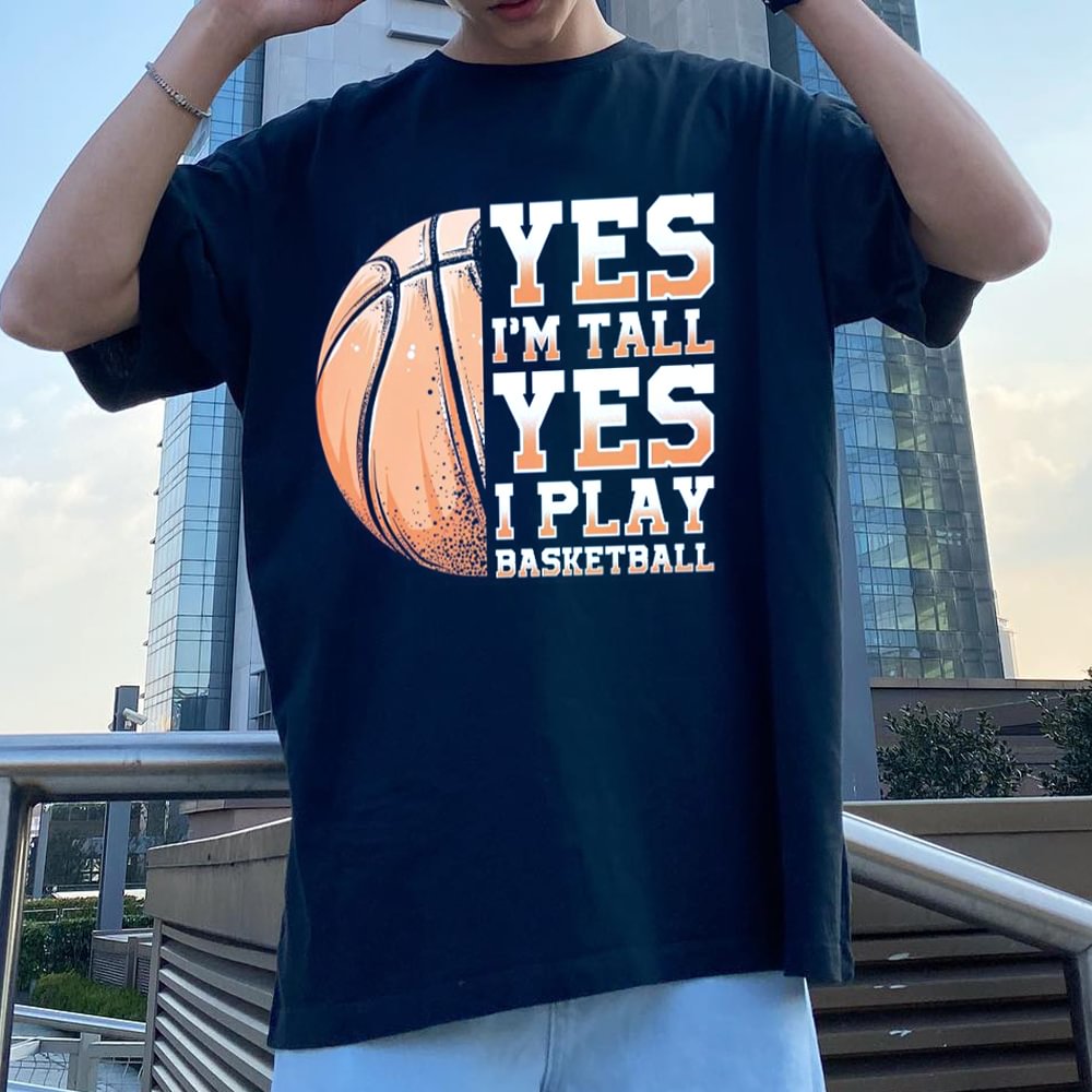 Basketball Retro Street Trend Men's T-shirt、、URBENIE