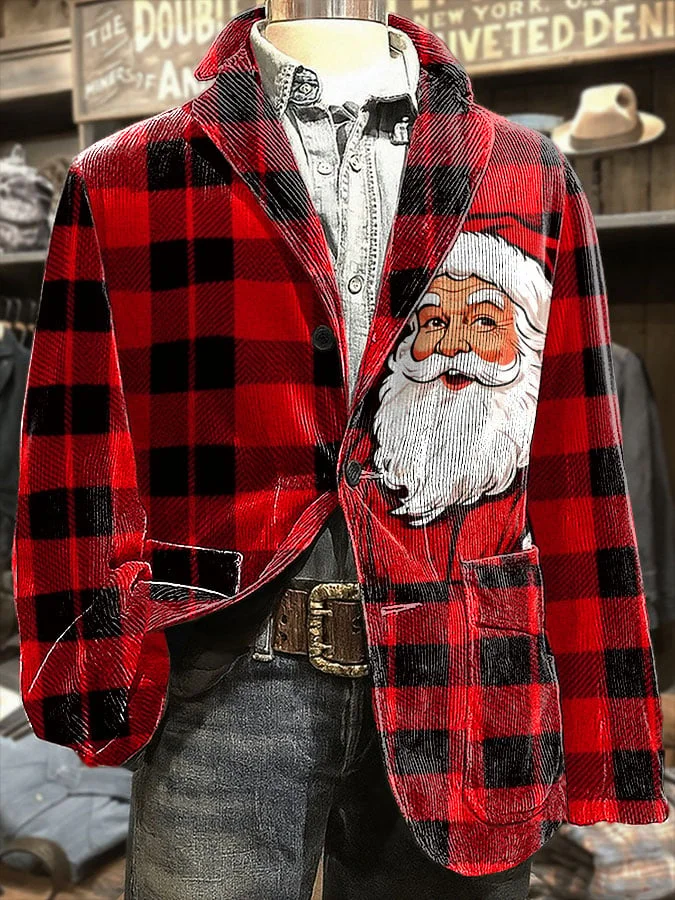 Men's Retro Christmas Casual Blazer 