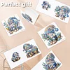12Pcs Lavender Gnome DIY Diamond Painting Greeting Cards for Adult Holiday Gifts
