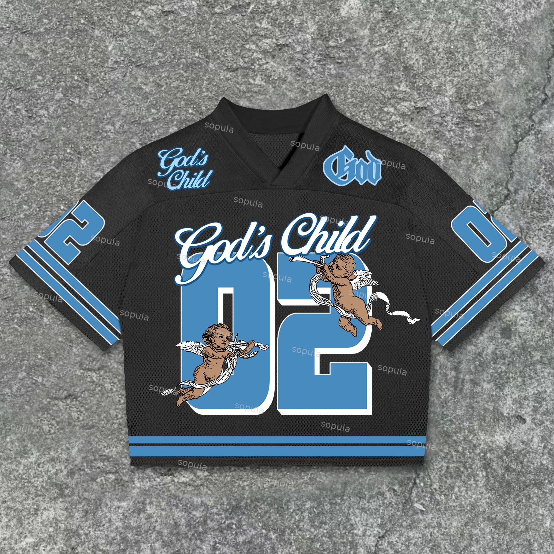 Sopula God's Child Graphic No 02 Blokette Blokecore Jersey T-Shirt