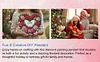 Valentine Day 2D Flat DIY Diamond Art Pendant Diamond Painting Set (Wreath)