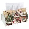 Kit de peinture de perles de No&euml;l et diamants en forme sp&eacute;ciale de forme PU bo&icirc;te de mouchoirs