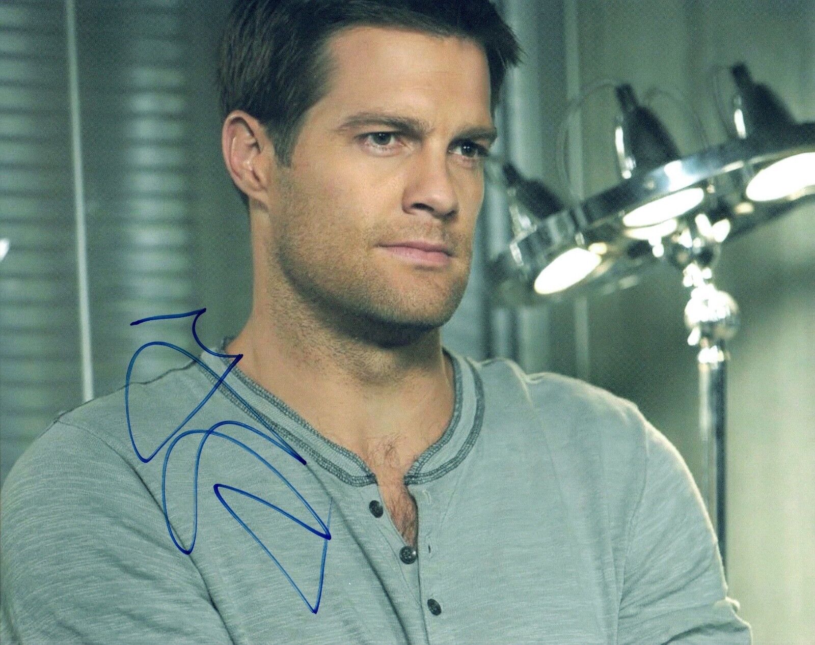 Geoff Stults Signed Autographed 8x10 Photo Poster painting Grace and Frankie 7th Heaven COA AB