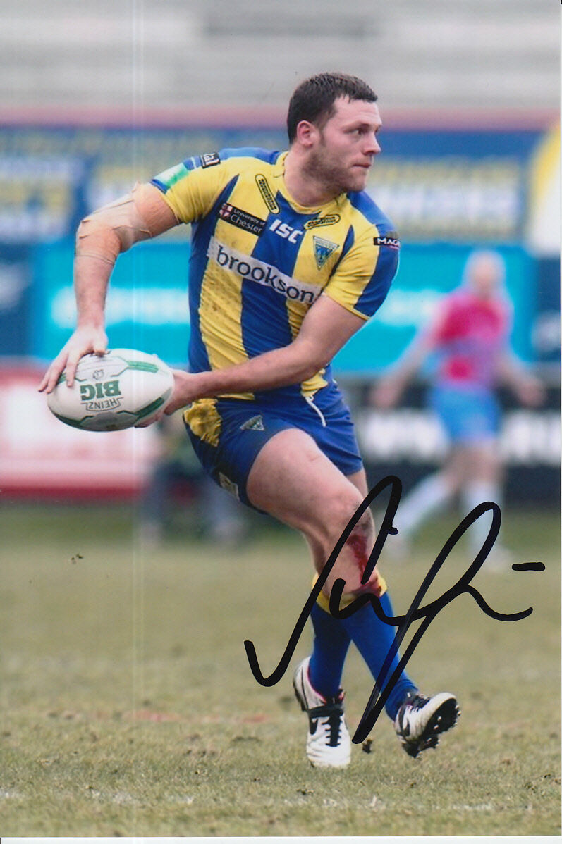 WARRINGTON WOLVES HAND SIGNED SIMON GRIX 6X4 Photo Poster painting 7.