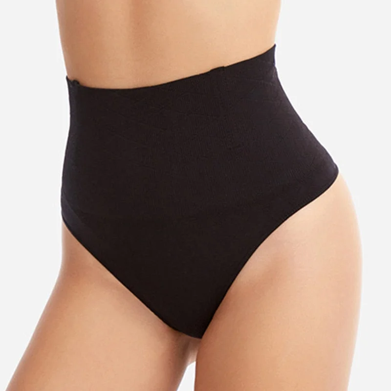Coloriented T228 Sexy Triangle Thong Panties Middle Waist Tummy Control Pant Elastic Seamless Body and Hip Lift Shapewear