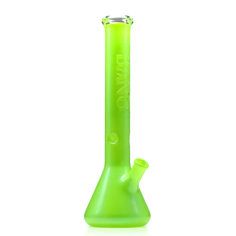Luminous Green Beaker Water Bong with Ice Catcher 16"  Height