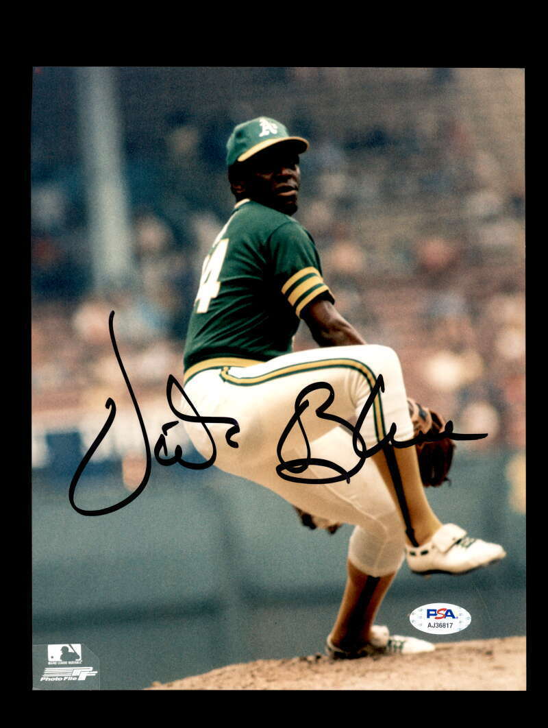 Vida Blue PSA DNA Coa Signed 8x10 Photo Poster painting Autograph