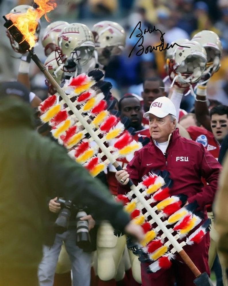 Bobby Bowden Signed Photo Poster painting 8X10 rp Autographed Florida State Seminoles