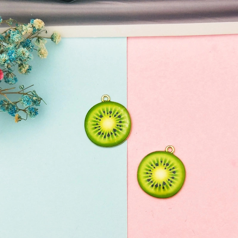 10 PCS/Package 19*26mm Metal Fruit Pendant Jewelry Accessories