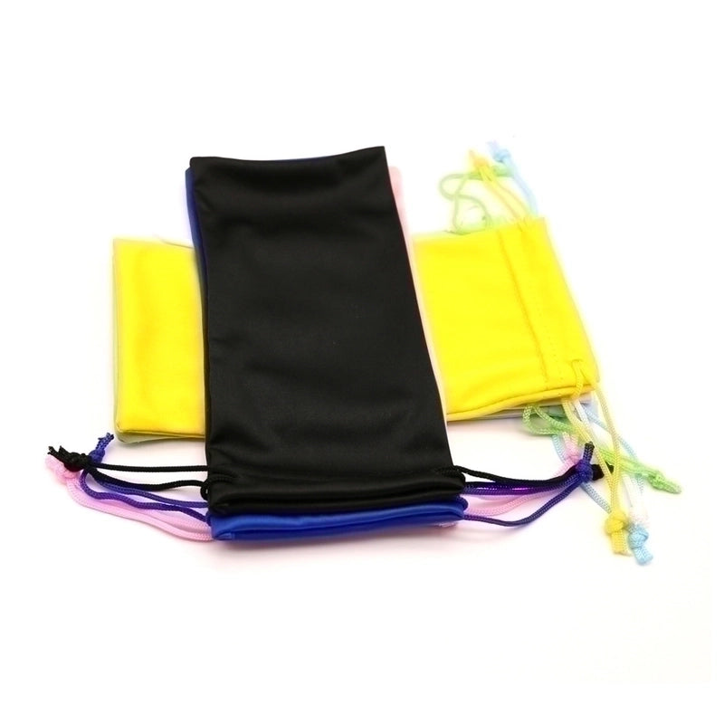 In Stock New Microfiber Glasses Bag Solid Color Drawstring Bundle Cellphone Storage Bag Sun Glasses Cloth Pouch