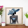 Elegante Dame - speziell geformte Diamond Painting - 30*30cm