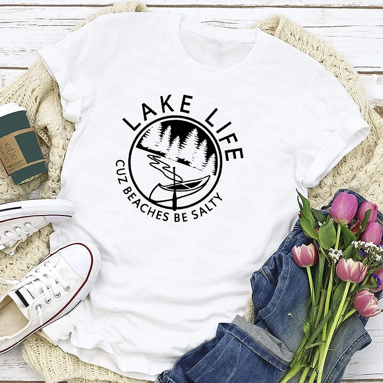 Lake Life T-shirt Tee -02626-Annaletters