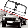 1 Pair Headlight Frame 5EM72SW1 Headlamp Bezel Cover for Jeep Cherokee 1998-2002