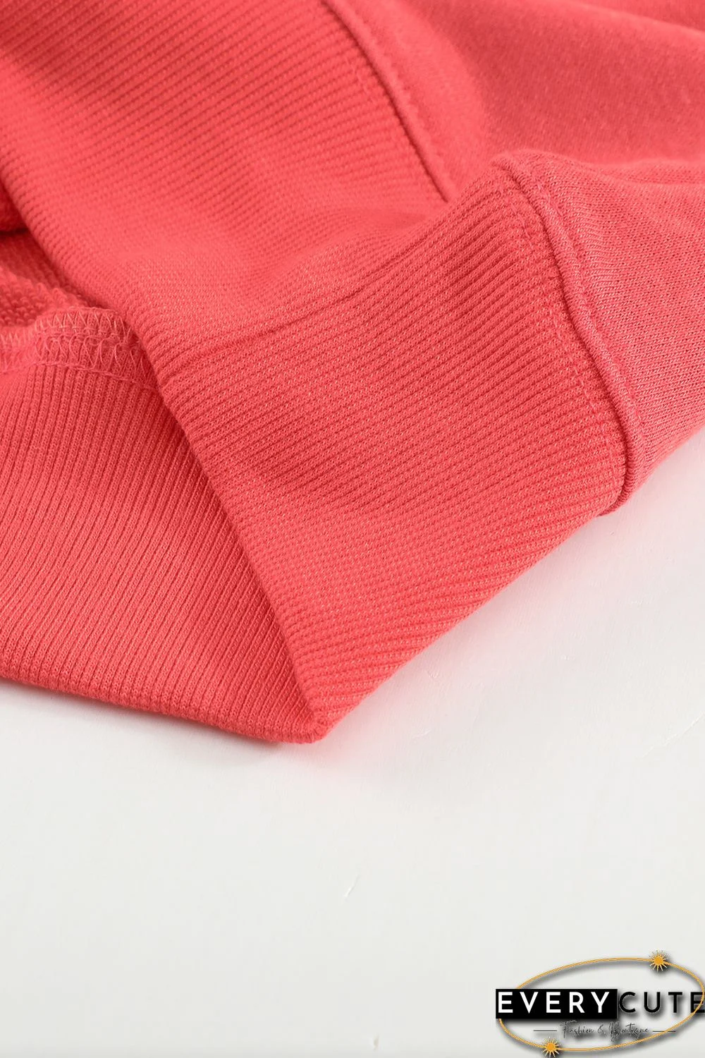 Plain Crew Neck Pullover Sweatshirt