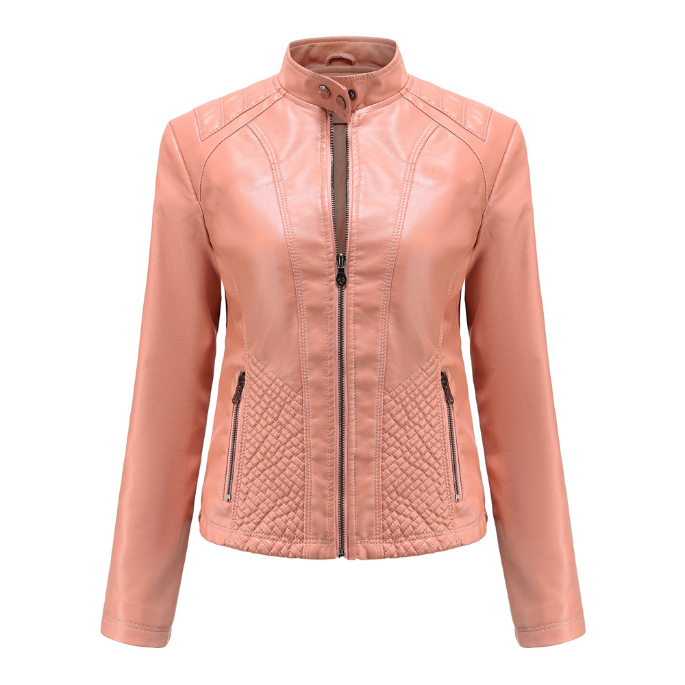 Casual Leather Simple Biker Jacket